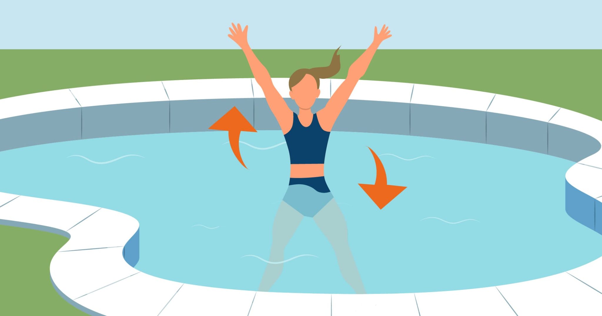 jumping jacks for pool fitness