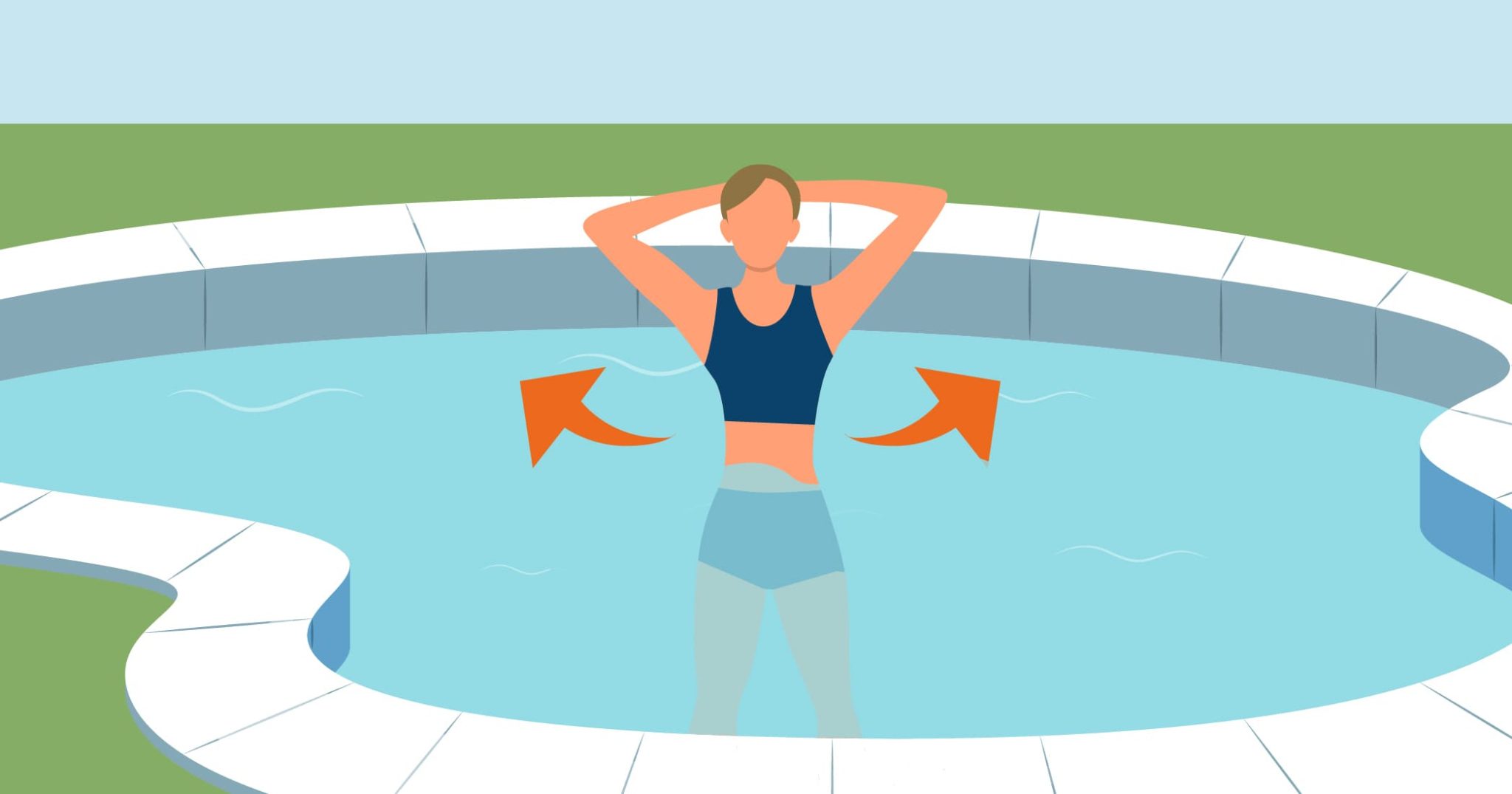 torso rotation for pool fitness